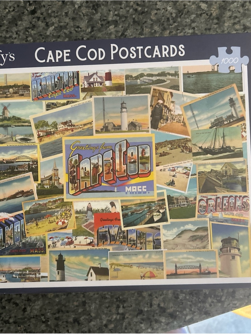 Cape Cod Postcards 1000-Piece Jigsaw Puzzle - Multicolor